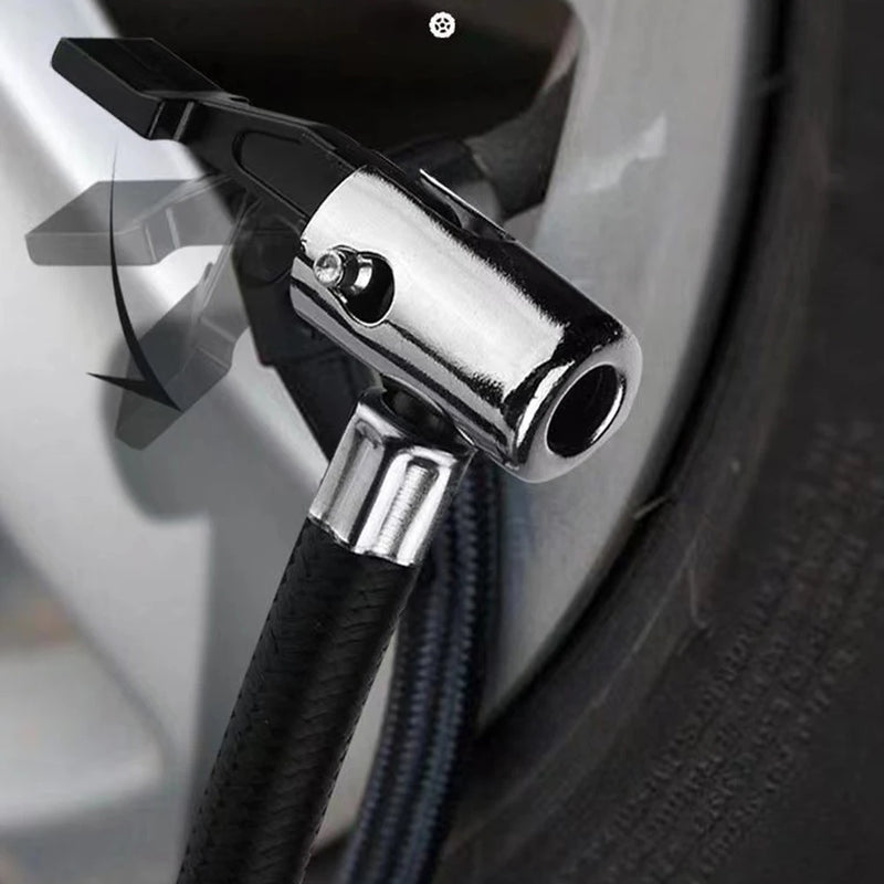12V 150PSI Air Compressor Dual Cylinder Heavy Duty Tire Inflator with Pressure Gauge Car Motorcycle Electric Air Inflatable Pump
