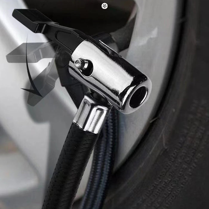 12V 150PSI Air Compressor Dual Cylinder Heavy Duty Tire Inflator with Pressure Gauge Car Motorcycle Electric Air Inflatable Pump