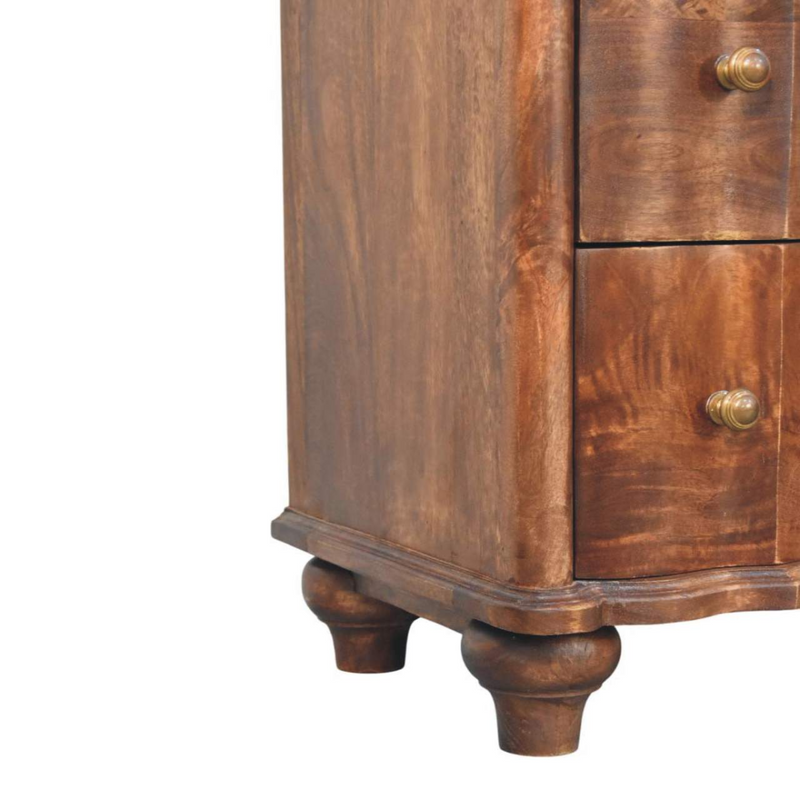 Artisan Furniture Solid Wood Camille Chest, 3 Drawers, Brown