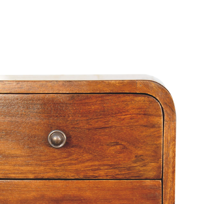 Artisan Furniture Solid Wood Floating Mini Chestnut Bedside