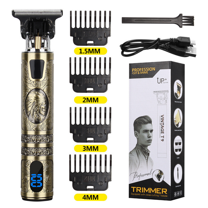 Small LCD Screen Display Professional Men Cordless Hair Clippers Beard Trimmer Cutting Machine Kit