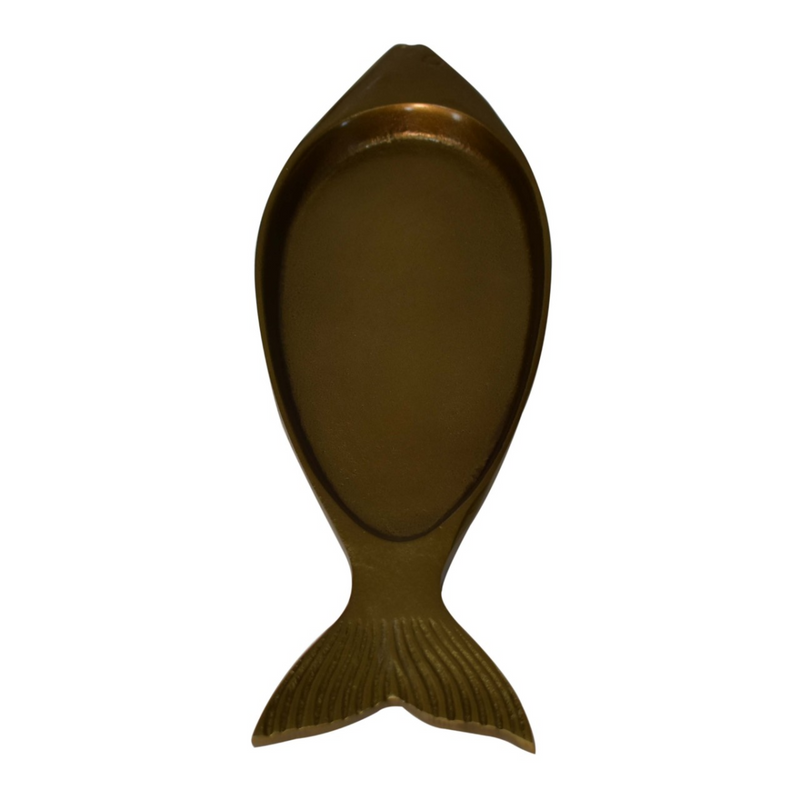Artisan Furniture Kitchen Accessories - Antique Fish Tray, Brass Finish