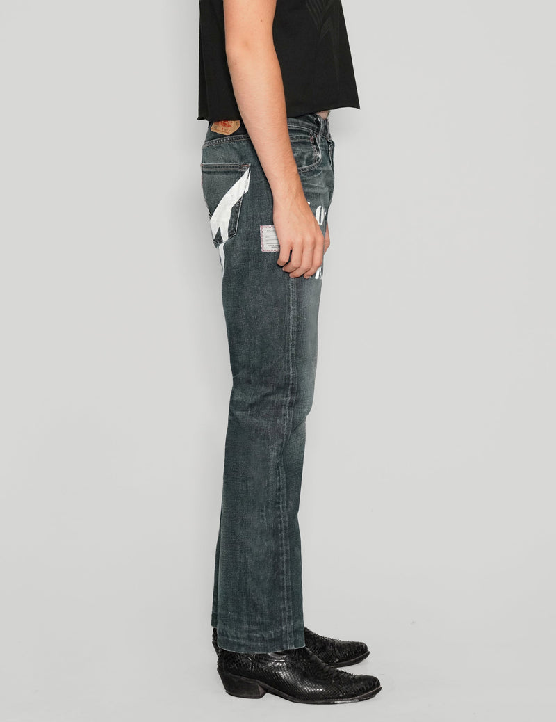 'Love Will Tear Us Apart' Jeans in Indigo