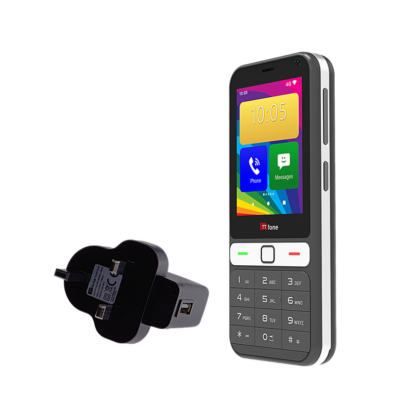 TTfone TT280 – 4G Android Mobile Phone with Google Playstore and O2 Pay As You Go SIM