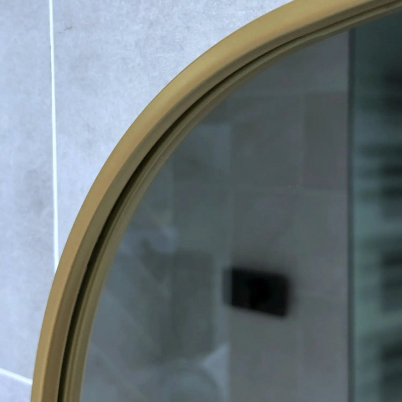 Yōko- Gold Metal Gentle Arch Mirror - 150cm x 60cm.