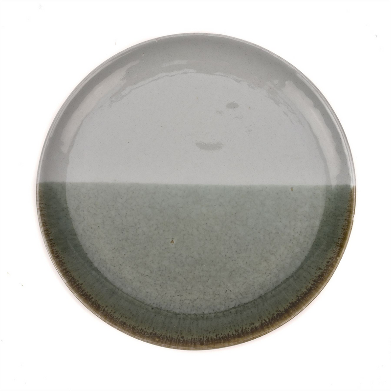 Hestia Set of 4 Reactive Glaze Grey Side Plates 18cm