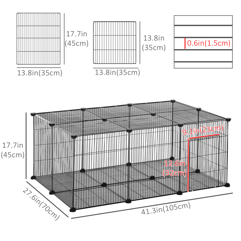 Pet Playpen DIY for Rabbit Chinchilla Hedgehog Guinea Pig ( Amazon Shipping)（Prohibited by WalMart）