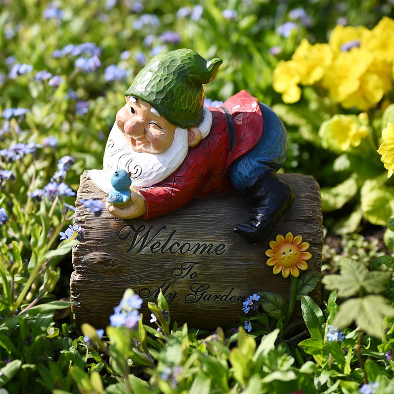 "Country Living" Garden Gnome Sign ''Welcome To My Garden''