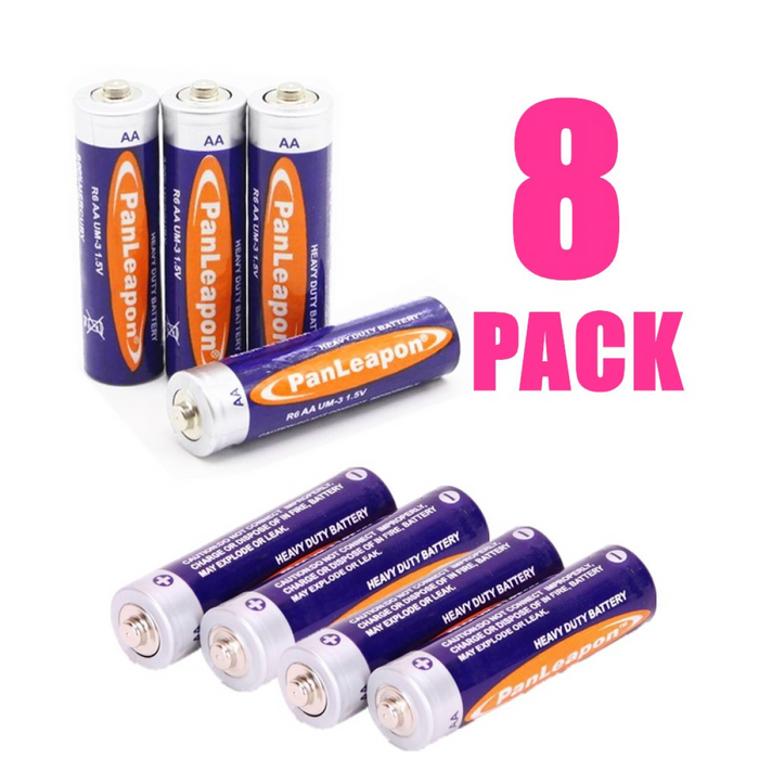 8 PCS AA Batteries 1.5V CarbonZinc AA Battery For Household Appliances Small Devices