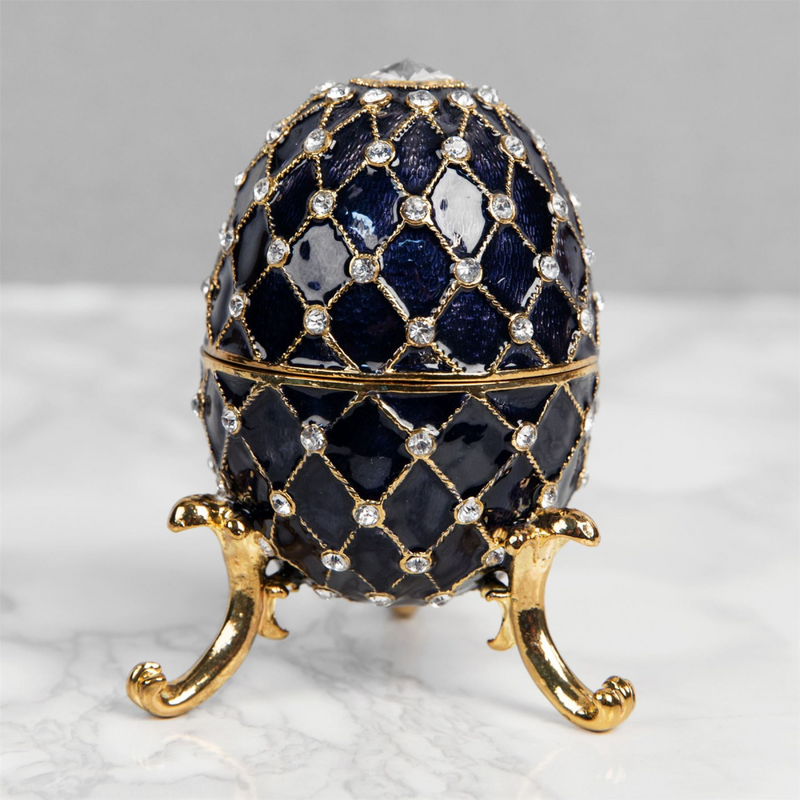 Treasured Trinkets - Large Egg Blue
