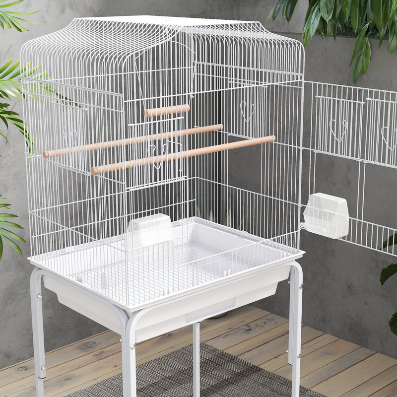 Bird Cage Starter Kit with Detachable Rolling Stand