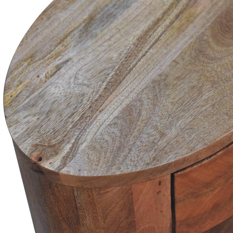 Artisan Furniture Solid Wood Cortez Oak-ish Bedside