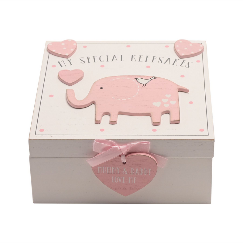 'Petit Cheri' My Special Keepsake Box 16cm x 16cm - Pink