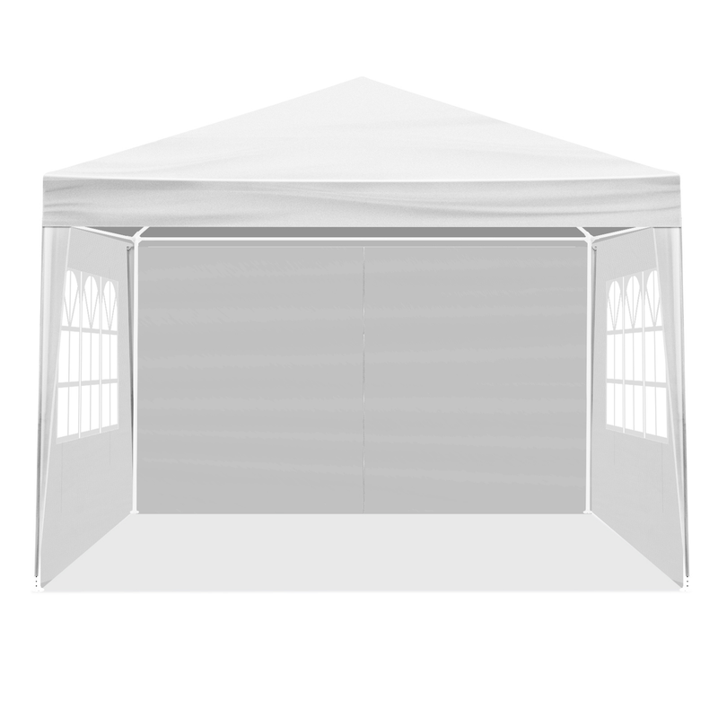 3 x 3m Three Sides Waterproof Tent with Spiral Tubes White