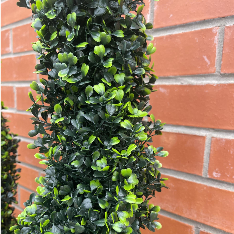 120cm Artificial Natural Boxwood Spiral Topiary