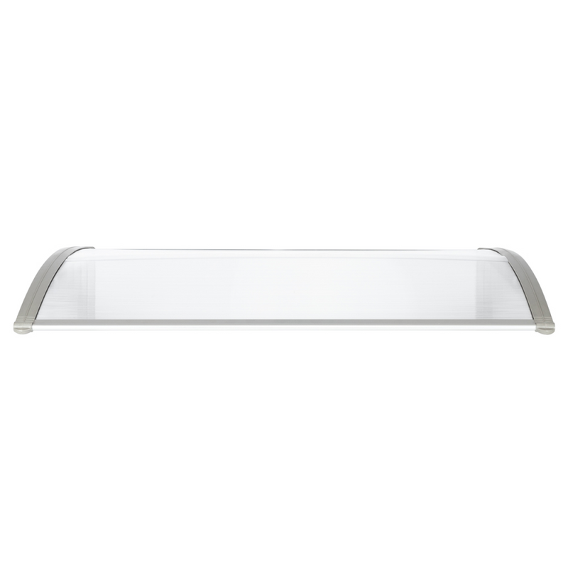HT-120 x 80 Household Application Door & Window Rain Cover Eaves Canopy White & Gray Bracket
