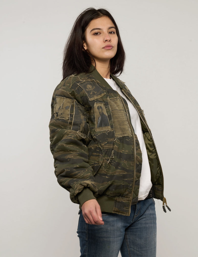 MA-1 Patched Bomber in Tiger Camo