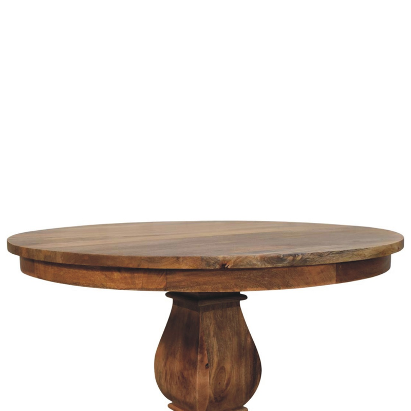 Artisan Furniture Solid Wood Valentina Round Dining Table, Beige