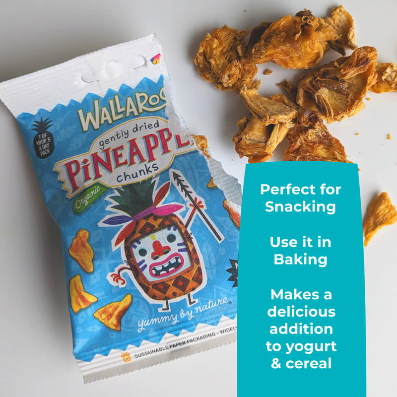 Organic Gently Dried Pineapple Chunks