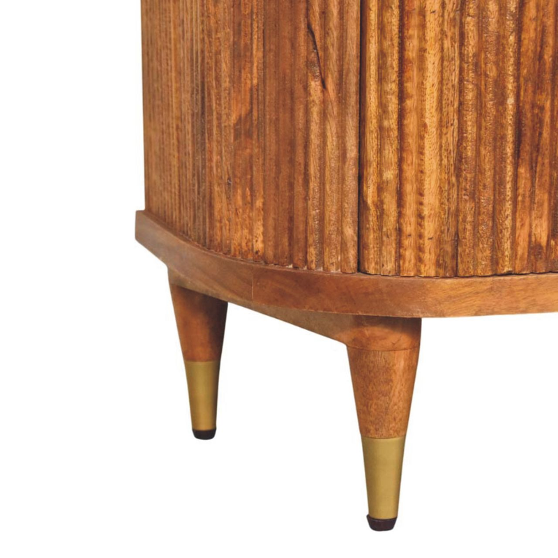 Artisan Furniture Emerson Ribbed Chest, 3 Drawers, Brown