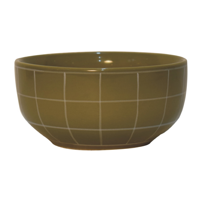 Artisan Furniture Serveware - Dahlia Plate Set, Olive Green