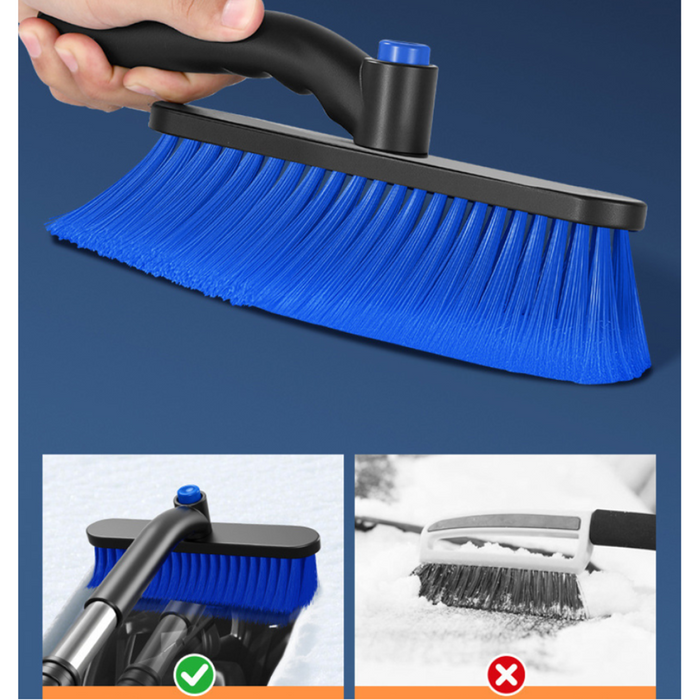 Detachable Car Snow Shovel Ice Scraper Extendable Dust Removal Cleaning Brush