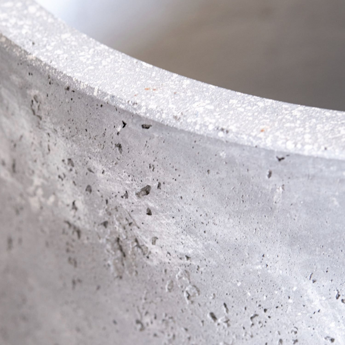 Vessara | Onyx Dusk – 68cm Extra Large Concrete Tall Vase Planter – 61L Round Plant Pot