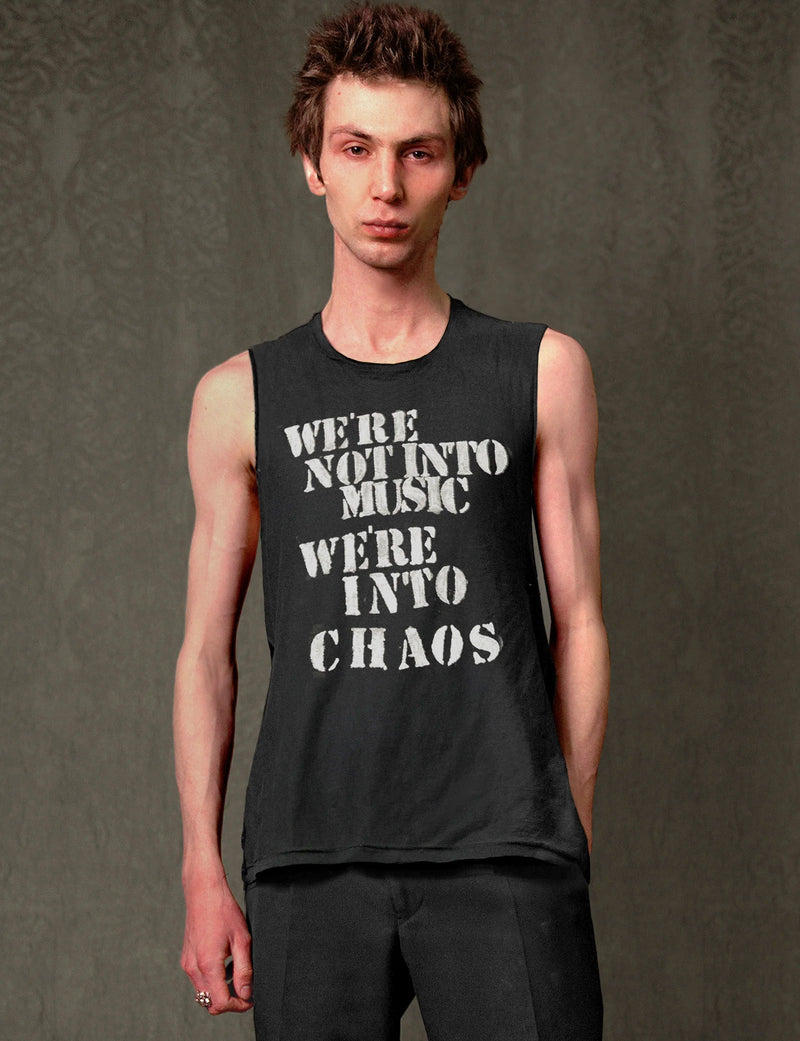 'We're Into Chaos' Vest in Black