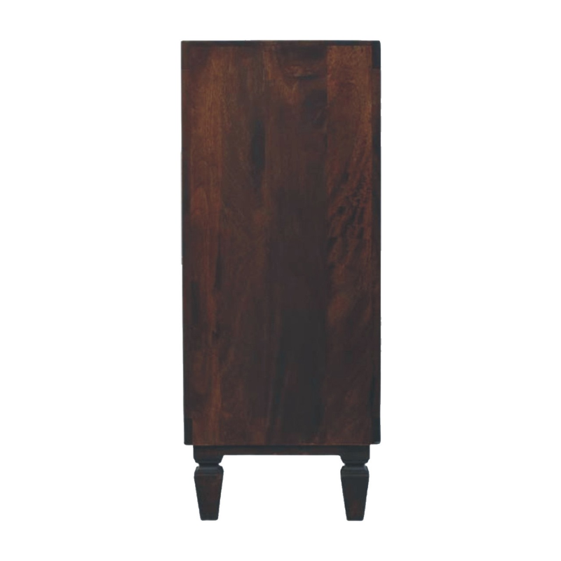 Artisan Furniture Solid Wood Arno Chest, 3 Drawers, Dark Brown