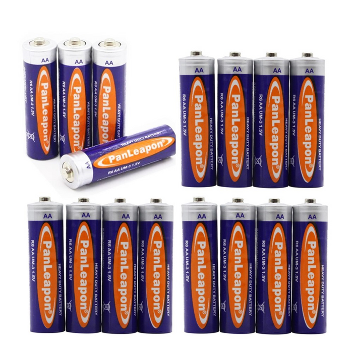 16 PCS AA Batteries 1.5V CarbonZinc AA Battery For Household Appliances Small Devices