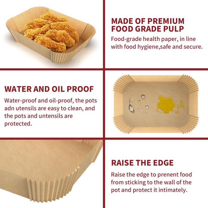 Vinsani 200pcs Air fryer paper liners 1010407