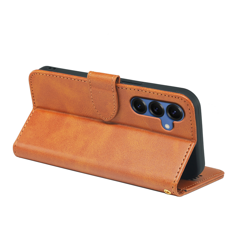 Samsung Galaxy S25 Series Book Flip Case Leather Wallet