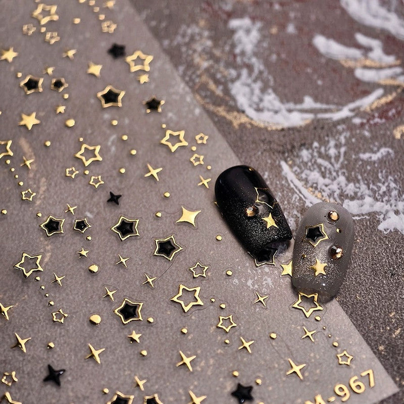 Hello Claws | Gold Star Nail Deco Sticker