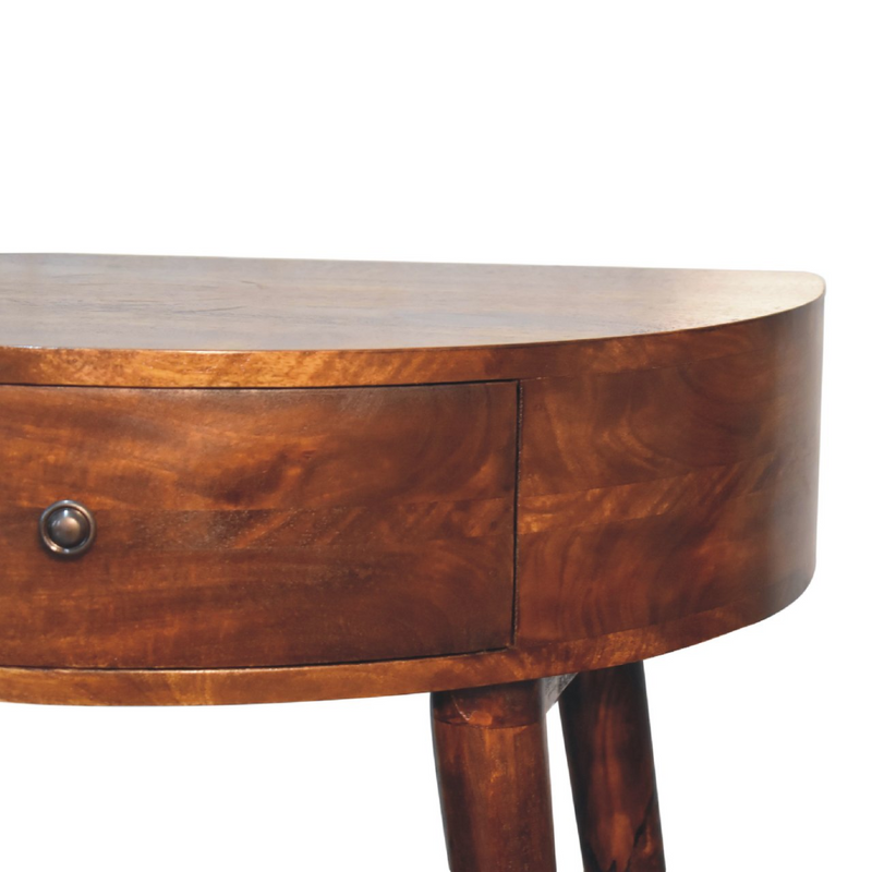 Artisan Furniture Solid Wood Odyssey Console Table, 1 Drawer, Dark Brown