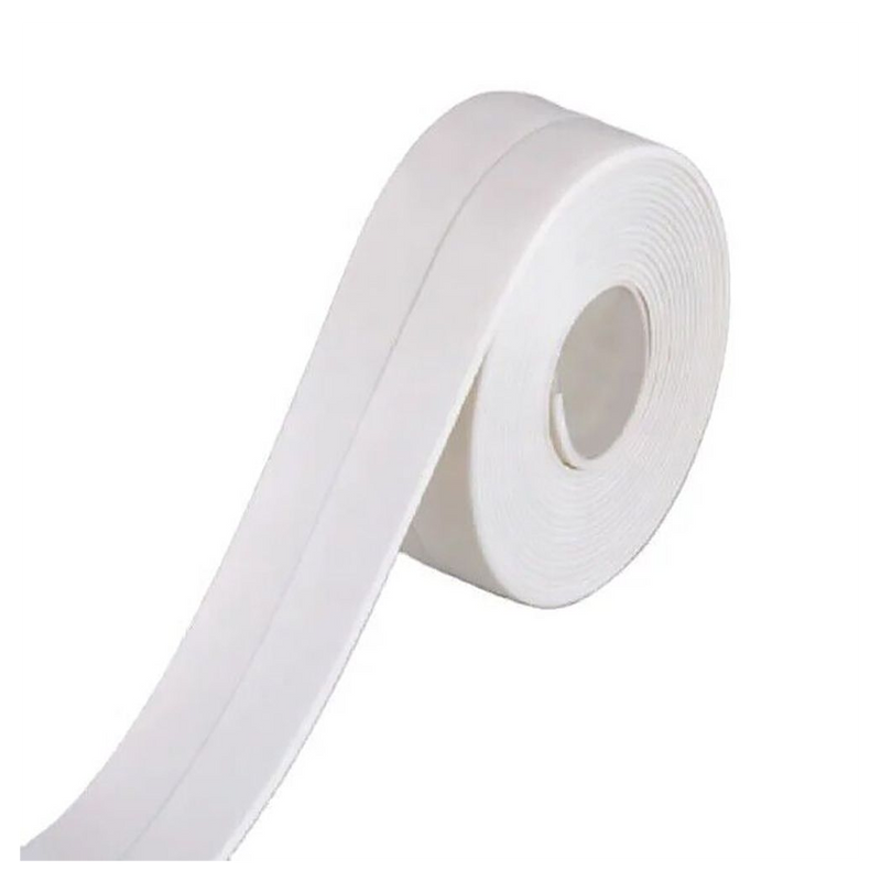3PCS Bath Kitchen Caulk Tape Sealant Strip PVC Self Adhesive Toilet Wall Sealing Tape