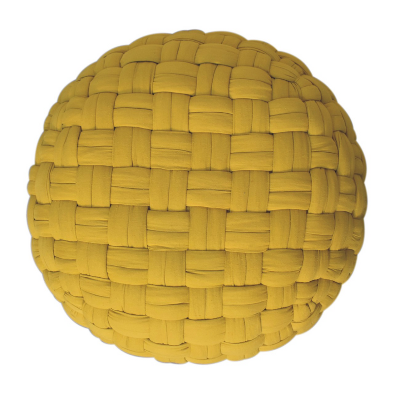 Artisan Furniture Mustard Tube Pouffe