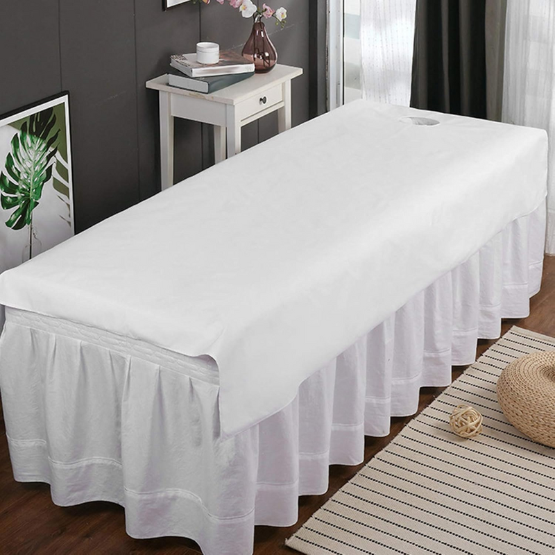 Disposable Massage Bed Face Covers, Non-Woven Fabric of Beauty Chair Sheets, Oil-Waterproof Spa Bed Sheets for Beauty Salon, Hotels, Tattoo