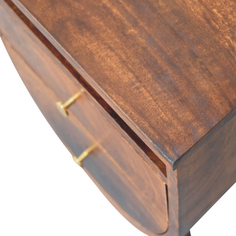 Artisan Furniture Solid Wood Split Chestnut Bedside