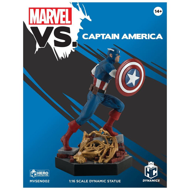 #2 MARVEL VS. CAPTAIN AMERICA 1:16 Scale Dynamic Statue Figure MVSEN002 (Eaglemoss)