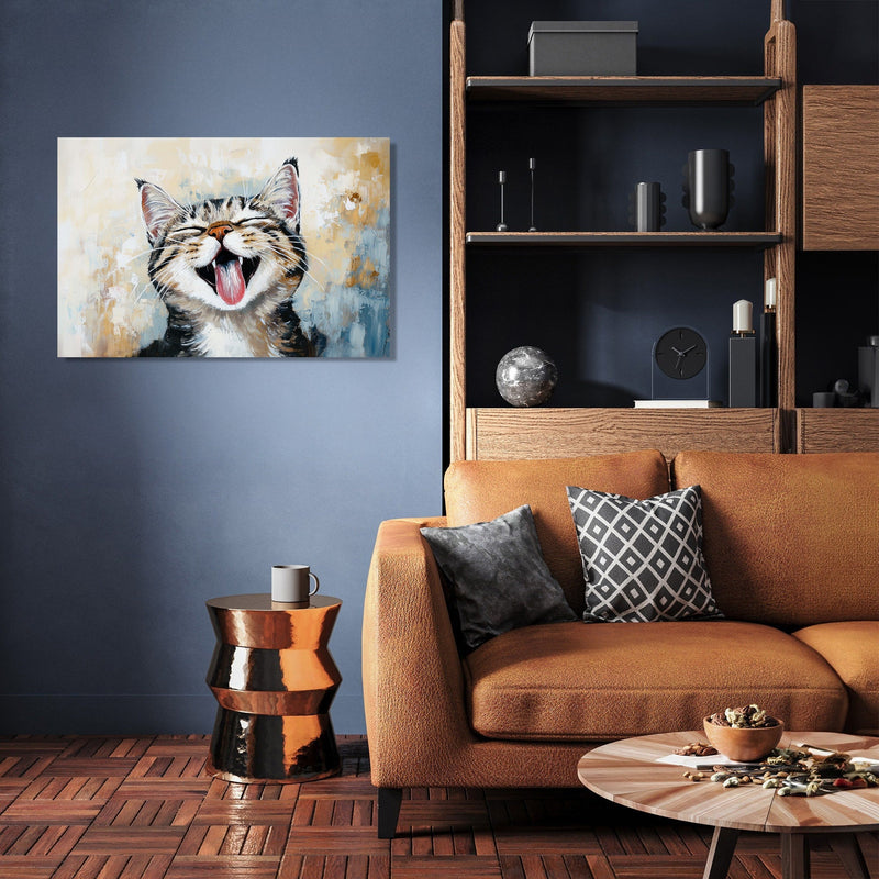 Joyful Whiskers Canvas