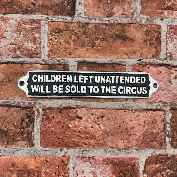 25CM ALUMINIUM CHILDREN LEFT SIGN