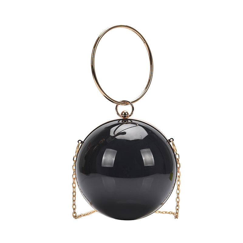 Women's Acrylic Small Round Bag