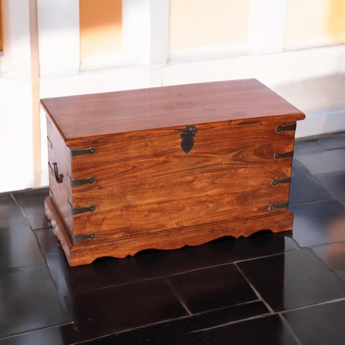 90CM WOODEN CHEST