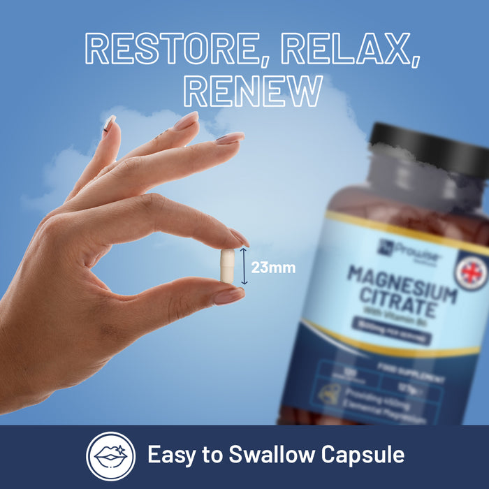 Magnesium Citrate Capsules 1500mg with Vitamin B6