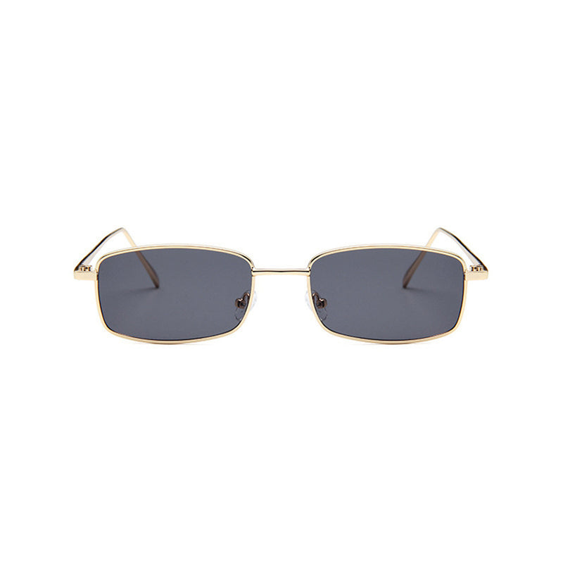 Retro Small Box Square Metal Glasses