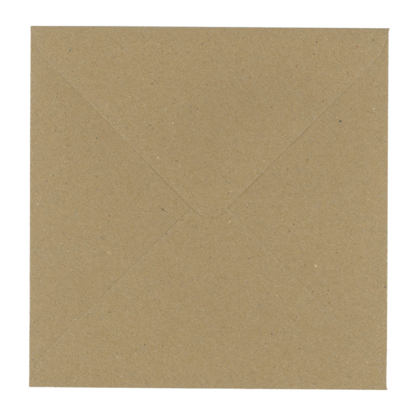 1000 Eco Kraft 6"x6" Envelopes 114gsm Diamond Flap Greeting Card Invitation Full Box