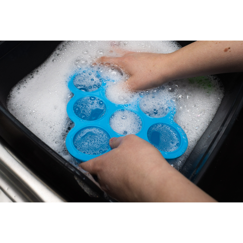 Callowesse Silicone Food Portion Storage Container & Lid – Blue