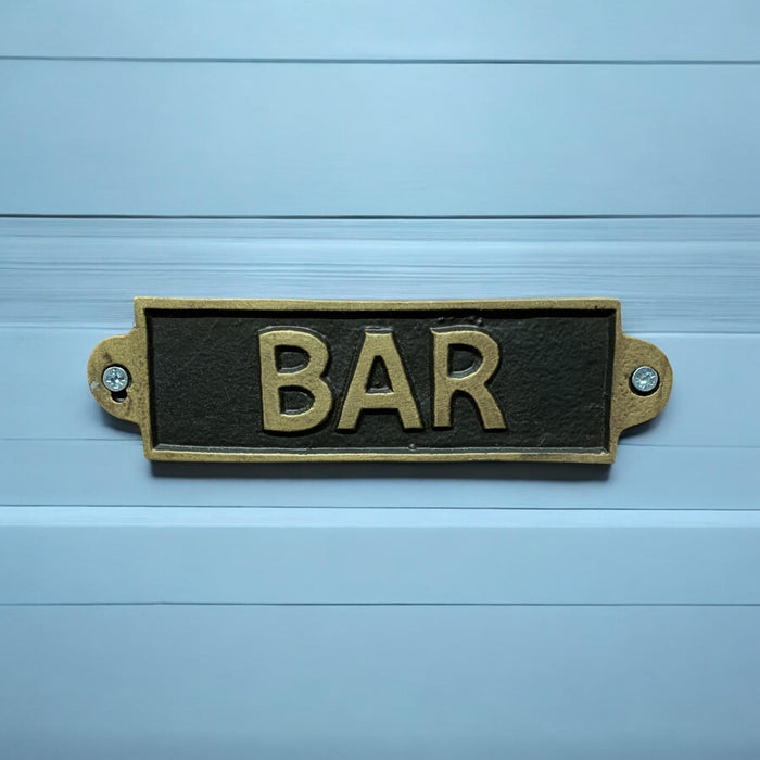 BAR - METAL SIGN