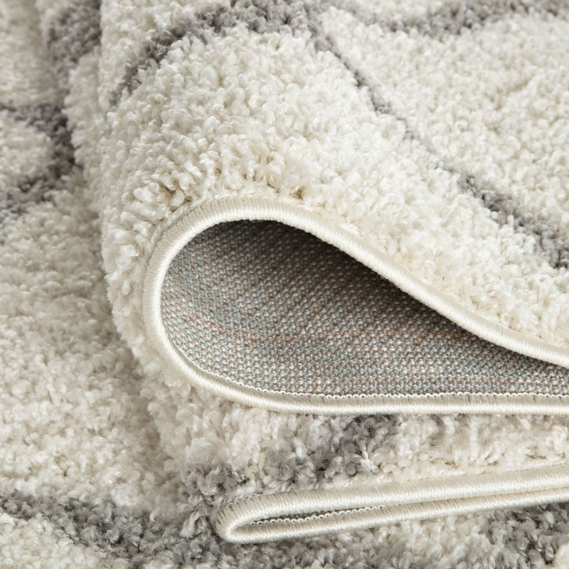 Moroccan Ivory Shaggy Rug | 700