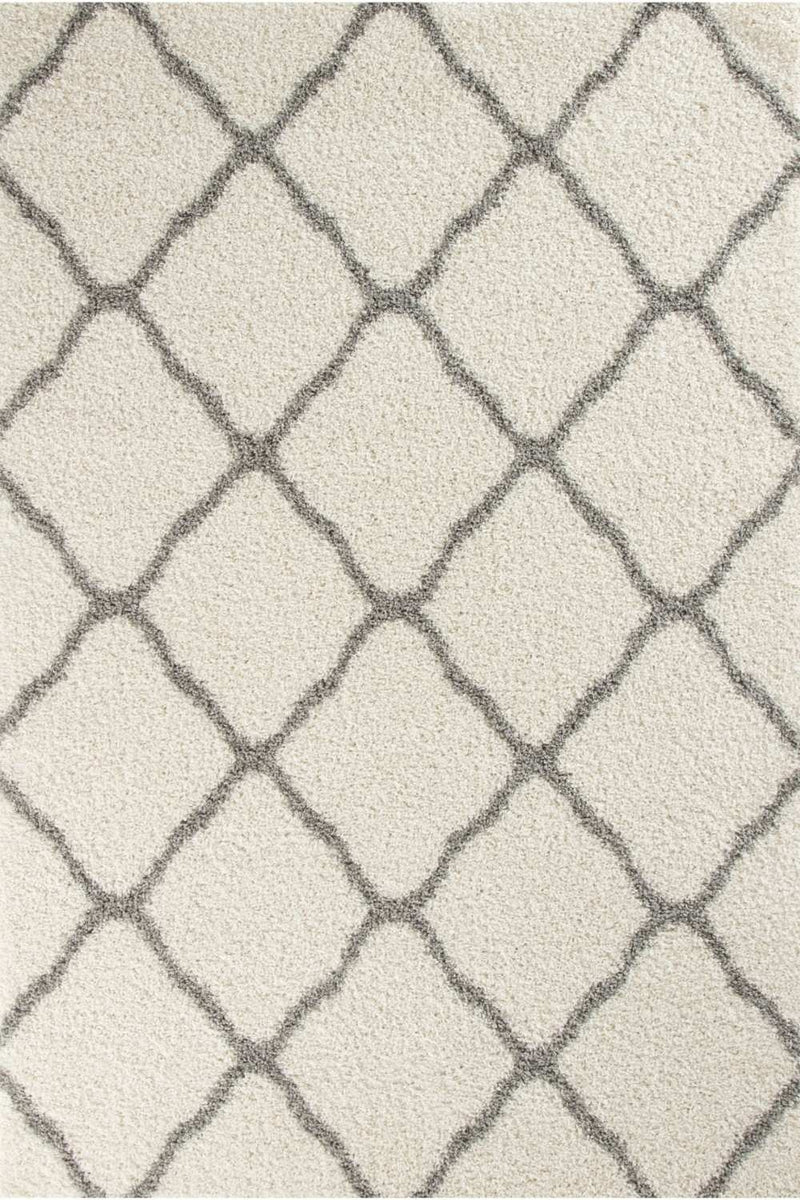Moroccan Ivory Shaggy Rug | 700